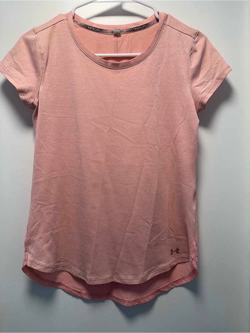 Under Armour Women's Light Pink Short Sleeve Athletic Tee
